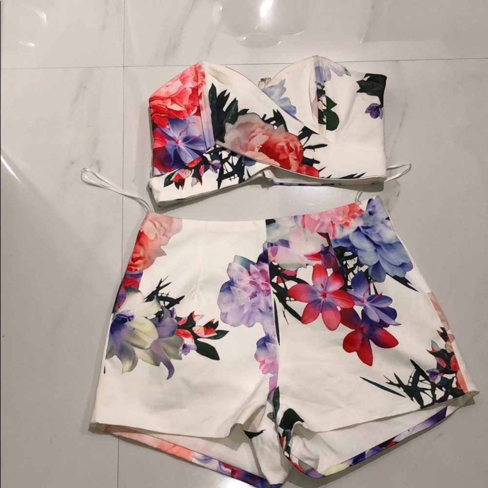 Two piece floral set